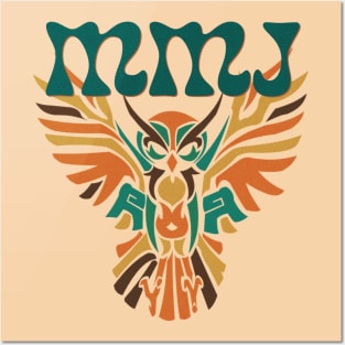 My Morning Jacket MMJ Owl stencil Posters and Art